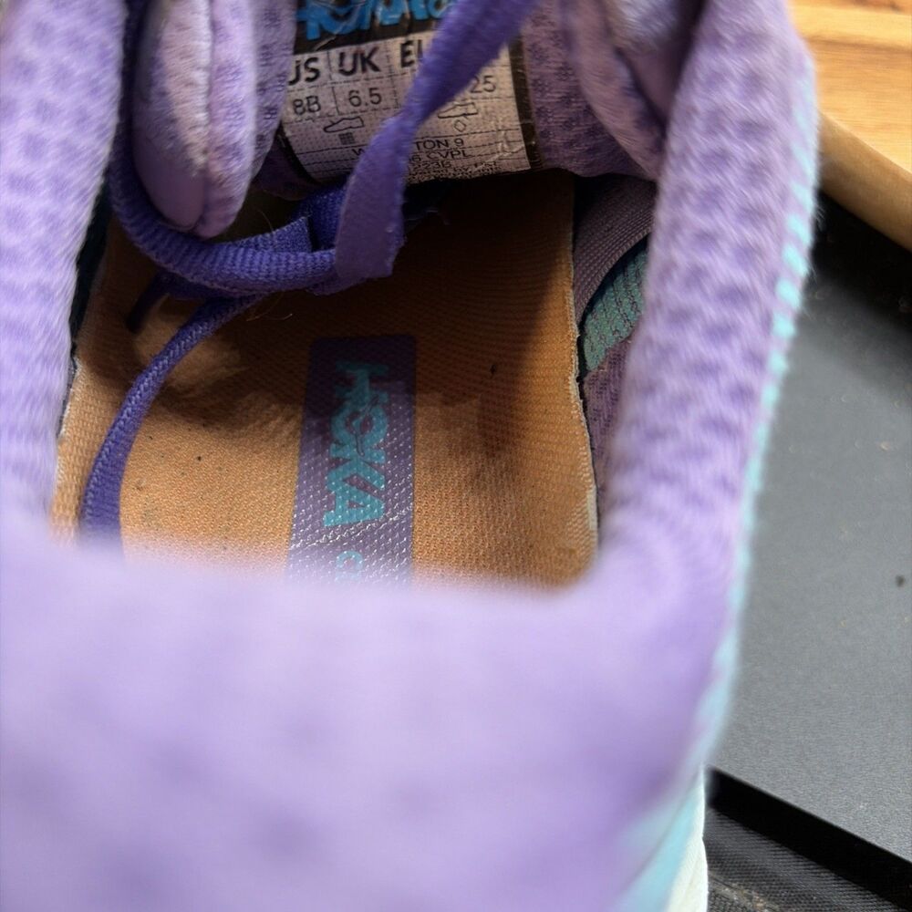 Hoka One One Clifton 9 Women's Size 8 B Road Running Shoes Purple Blue Sneakers - Picture 8 of 8